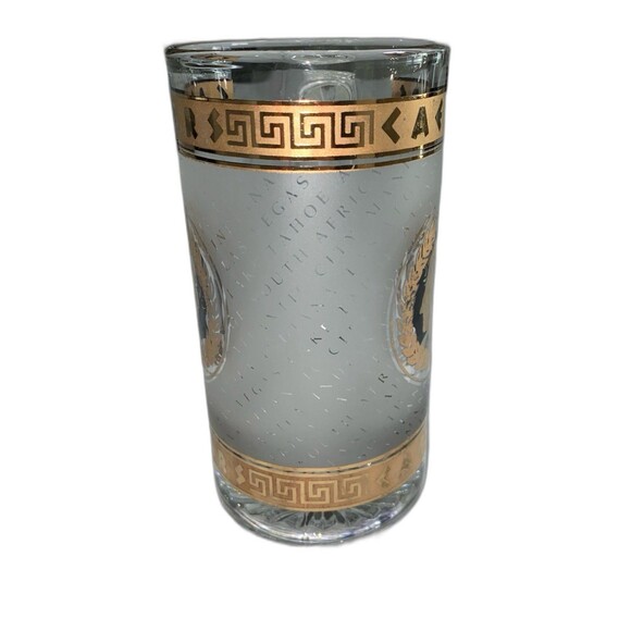 Vintage Caesar’s Hotel Casino Frosted  Glass Graphic Beer Mug. - Picture 2 of 8